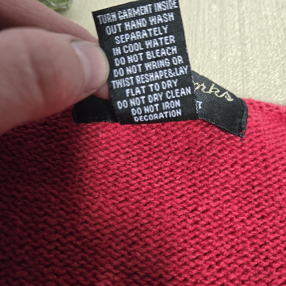 KIKIT | Vintage Adorable Snowman Sweater in Red sz M - Picture 10 of 11